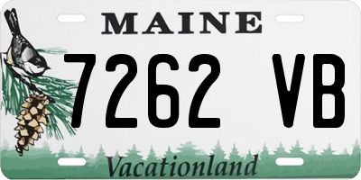 ME license plate 7262VB