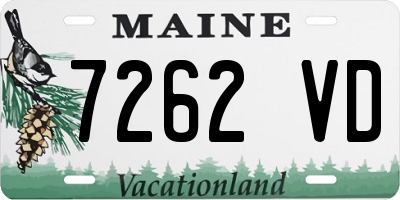 ME license plate 7262VD