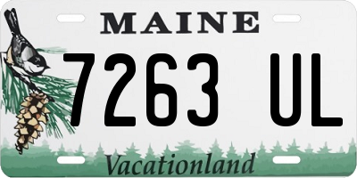 ME license plate 7263UL