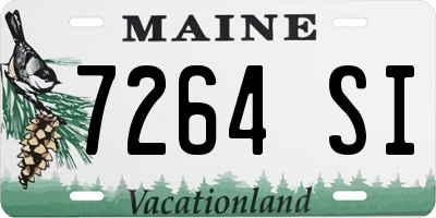 ME license plate 7264SI