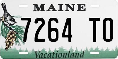 ME license plate 7264TO