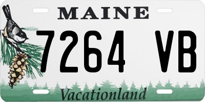 ME license plate 7264VB