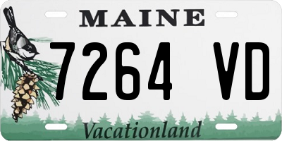 ME license plate 7264VD