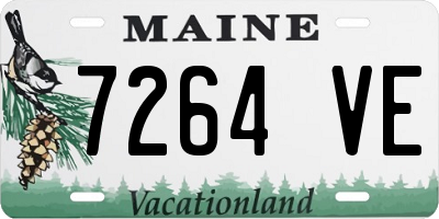 ME license plate 7264VE