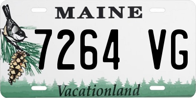 ME license plate 7264VG