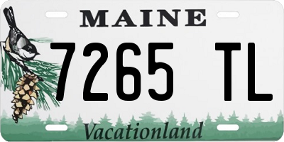 ME license plate 7265TL
