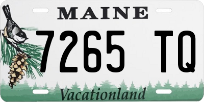 ME license plate 7265TQ