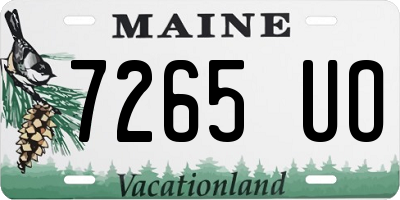 ME license plate 7265UO
