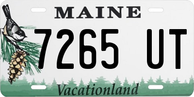 ME license plate 7265UT