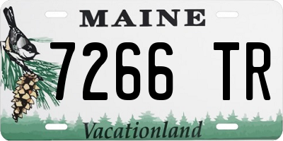 ME license plate 7266TR