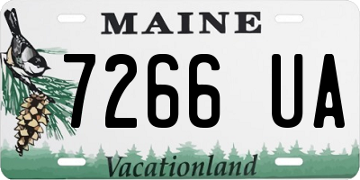ME license plate 7266UA