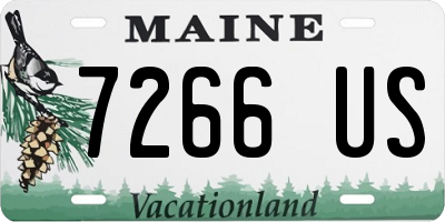 ME license plate 7266US