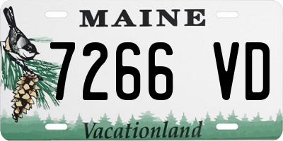 ME license plate 7266VD