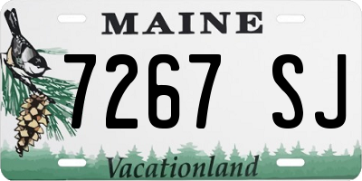 ME license plate 7267SJ