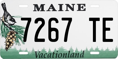 ME license plate 7267TE