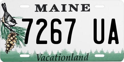 ME license plate 7267UA