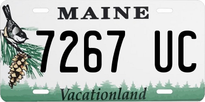 ME license plate 7267UC