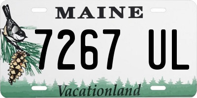 ME license plate 7267UL