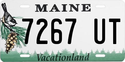 ME license plate 7267UT