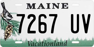 ME license plate 7267UV