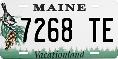 ME license plate 7268TE