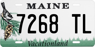 ME license plate 7268TL