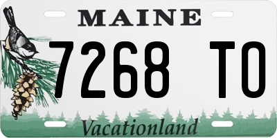 ME license plate 7268TO