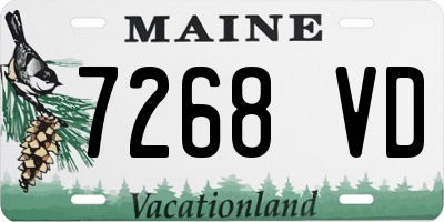 ME license plate 7268VD