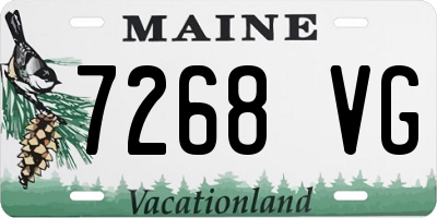 ME license plate 7268VG