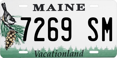 ME license plate 7269SM