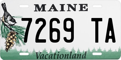 ME license plate 7269TA