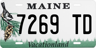 ME license plate 7269TD