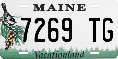 ME license plate 7269TG