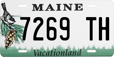 ME license plate 7269TH