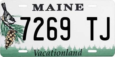 ME license plate 7269TJ