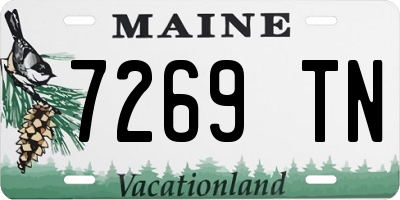 ME license plate 7269TN