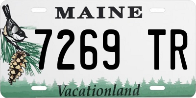 ME license plate 7269TR