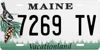 ME license plate 7269TV