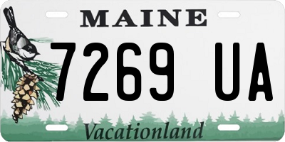 ME license plate 7269UA