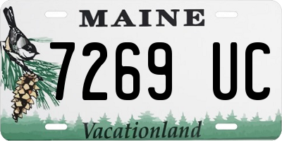 ME license plate 7269UC