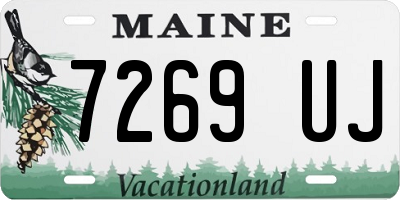 ME license plate 7269UJ