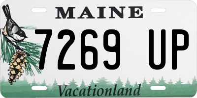 ME license plate 7269UP