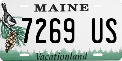 ME license plate 7269US