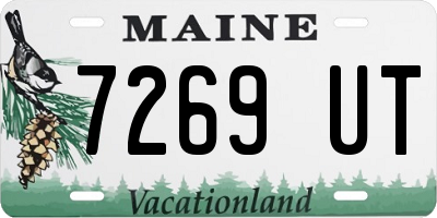 ME license plate 7269UT