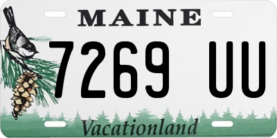 ME license plate 7269UU