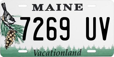ME license plate 7269UV