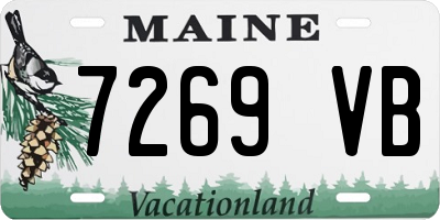 ME license plate 7269VB