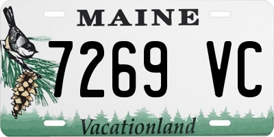 ME license plate 7269VC