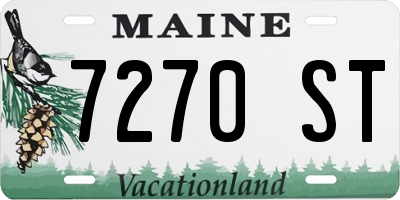 ME license plate 7270ST