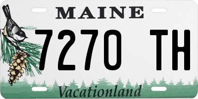 ME license plate 7270TH